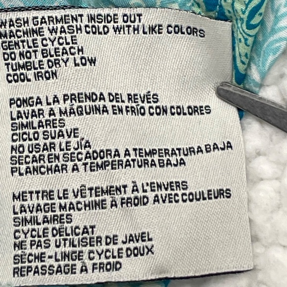 Women’s Simply Noelle L/XL(12-14) Blue/Green Top - Picture 12 of 15